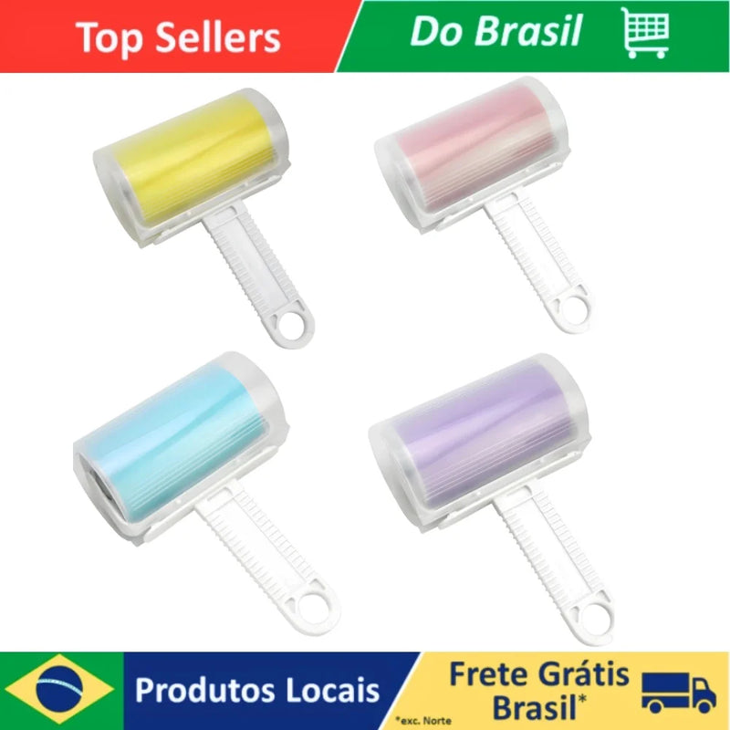 Rolo Lavável Para Remover Sujeira, Poeira, Fiapos e Estofados e Kit Multiuso Durável.