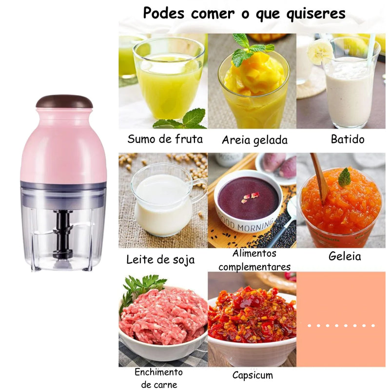 Moedor Automático de Carne, Legumes, Frutas, Alho Picado. (Multifuncional)