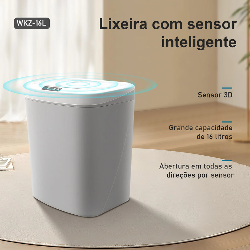 Lixeira Automática Com Sensor (12 Litros)