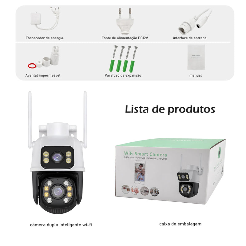 Câmeras vigilância - Wifi - A Prova d água - IP Sem Fio de Segurança Externa HD 3MP -COIBEU