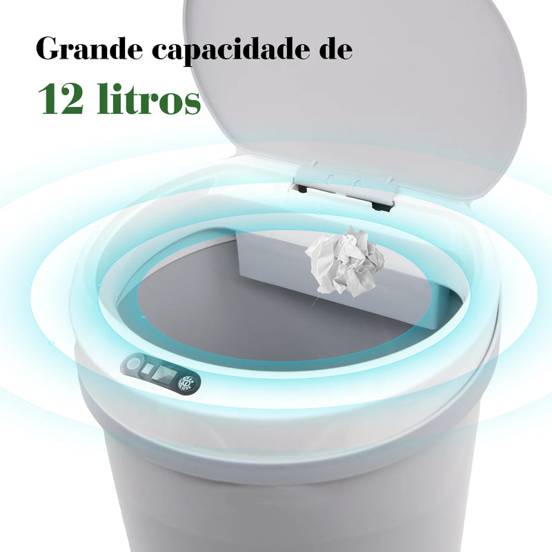 Lixeira Automática Com Sensor (12 Litros)