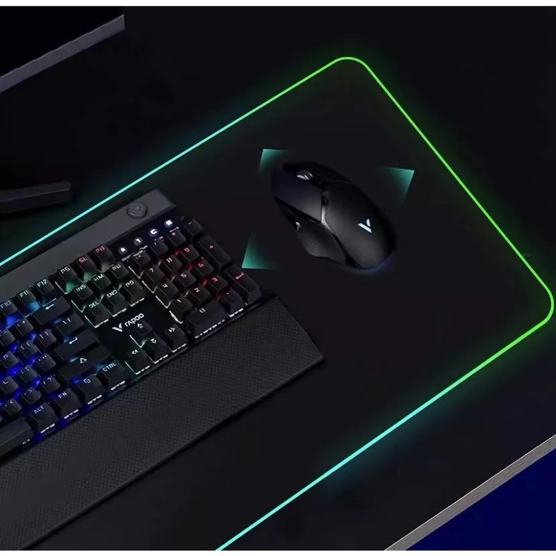 Mouse Pad Gamer Extra Grande Led Rgb 90x40 Cm