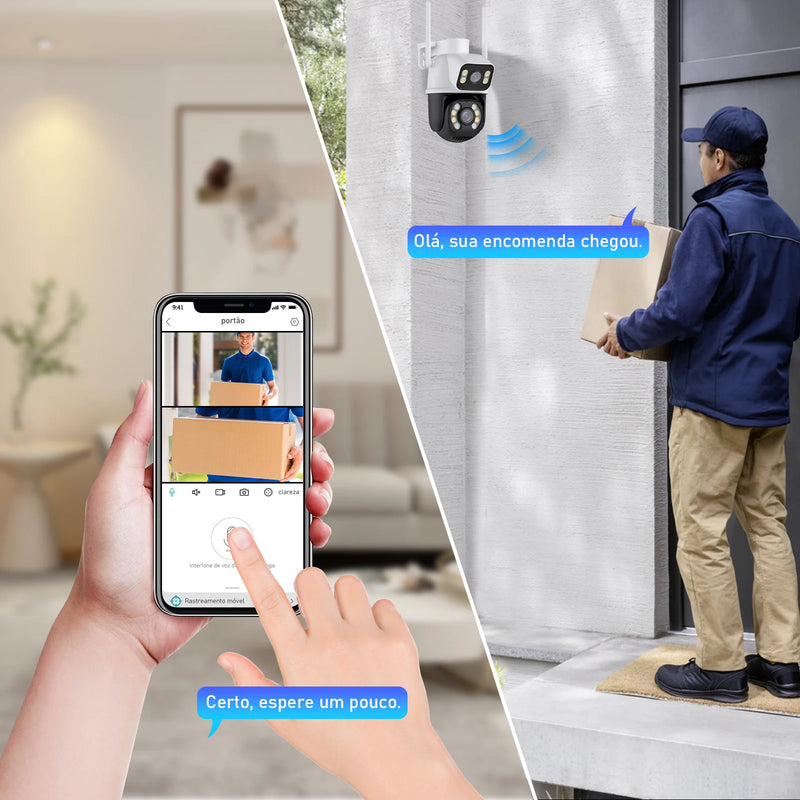 Câmeras vigilância - Wifi - A Prova d água - IP Sem Fio de Segurança Externa HD 3MP -COIBEU
