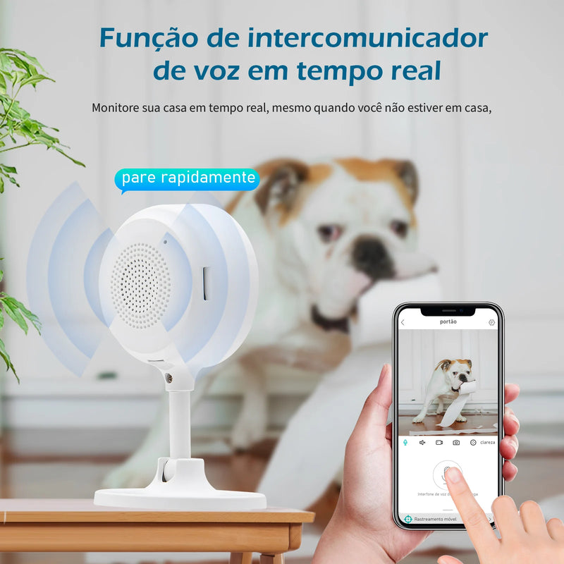 Câmera de Segurança WiFi para Casa - Visão Noturna